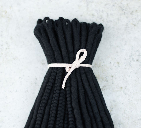 Full set of Dark Viking wool dreads