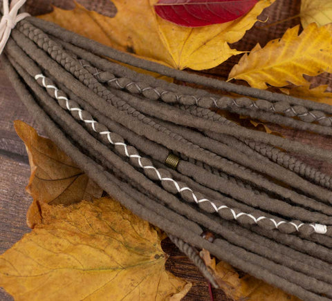 Ash wool dreads - Singles' Day Promotion