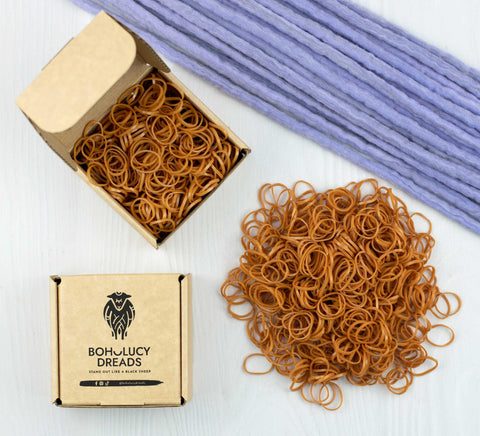 Caramel brown rubber band