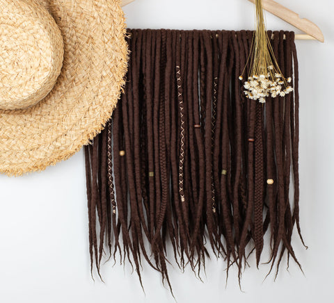 Chocolate wool dreads