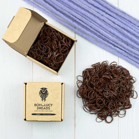 Chocolate brown rubber band 500pcs