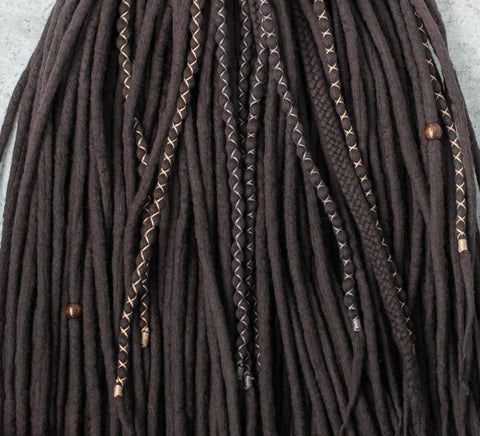 Coffee wool dreads
