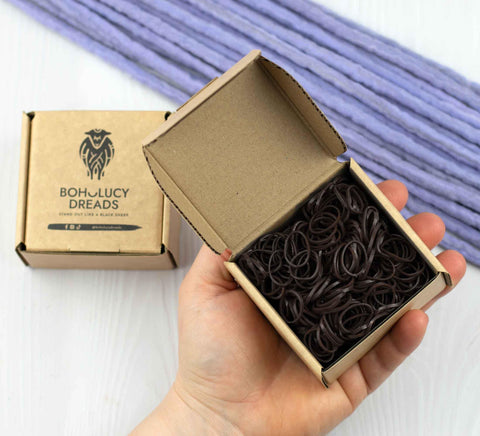 Coffee brown rubber band 500 pcs