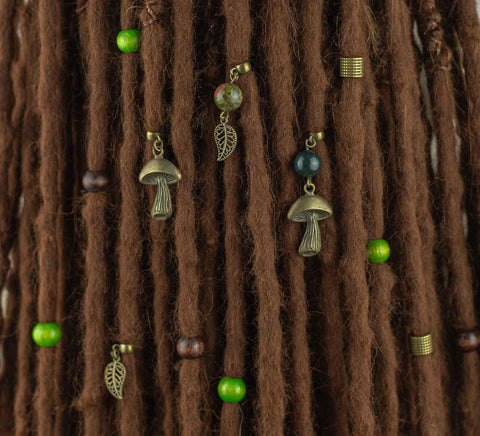 Forest dread bead set