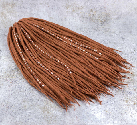 Ginger wool dread set