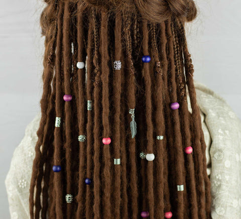 Hydrangea dread bead set