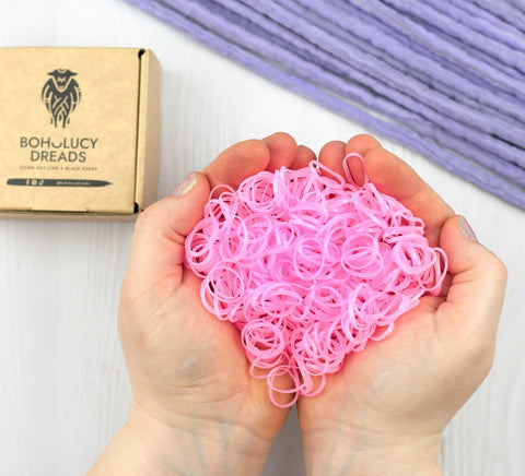 Pink rubber band 500 pcs