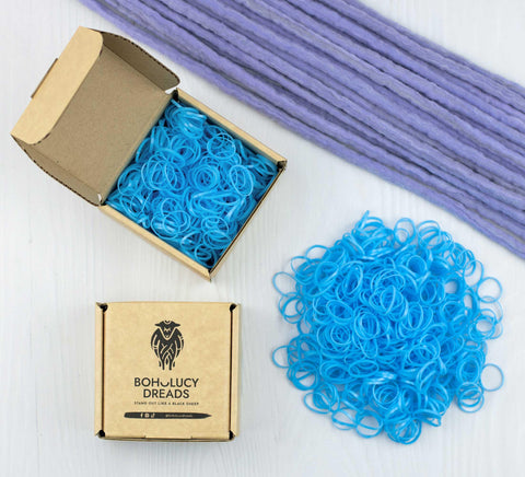 Sky blue rubber band 500 pcs