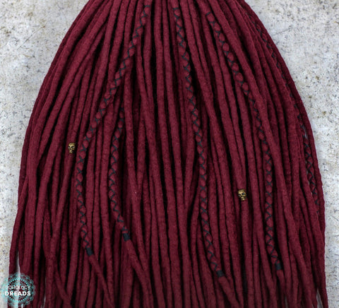 Wine wool dreads