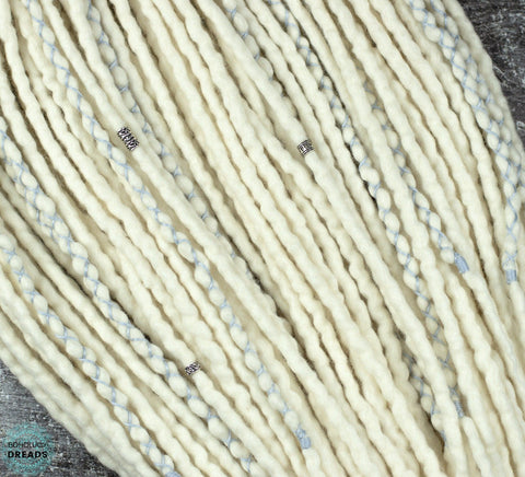 Wedding wool dreads