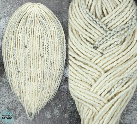 Wedding wool dreads