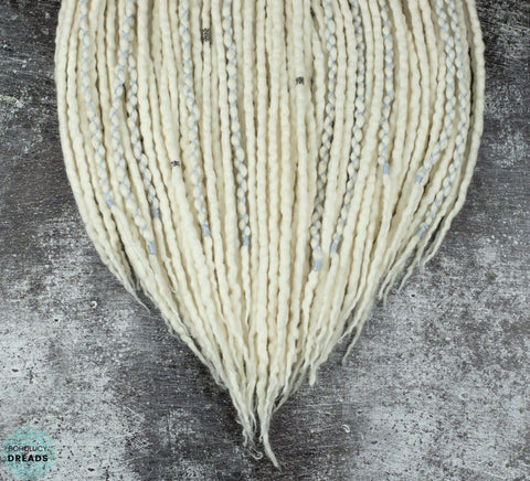 Wedding wool dreads